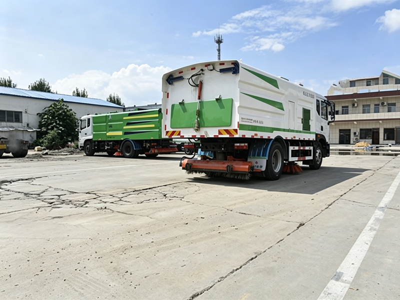 三利滚扫式吸尘车(东风福瑞卡国六)
